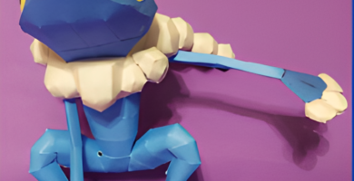 Papercraft de Frogadier