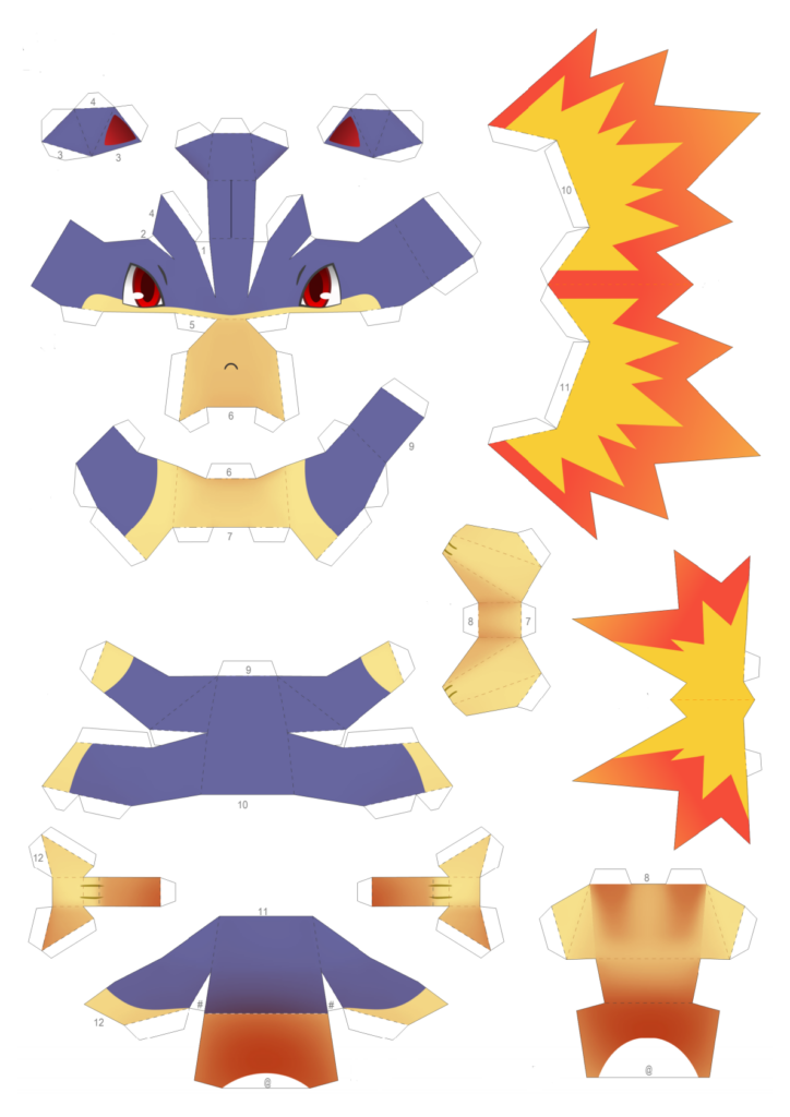 papercraft de quilava