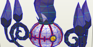 Papercraft de Chandelure