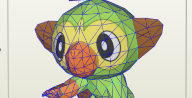 Papercraft de Grookey