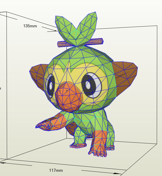 Papercraft de Grookey