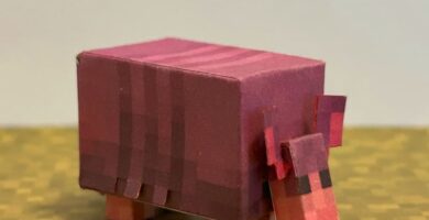Papercraft de Armadillo de minecraft