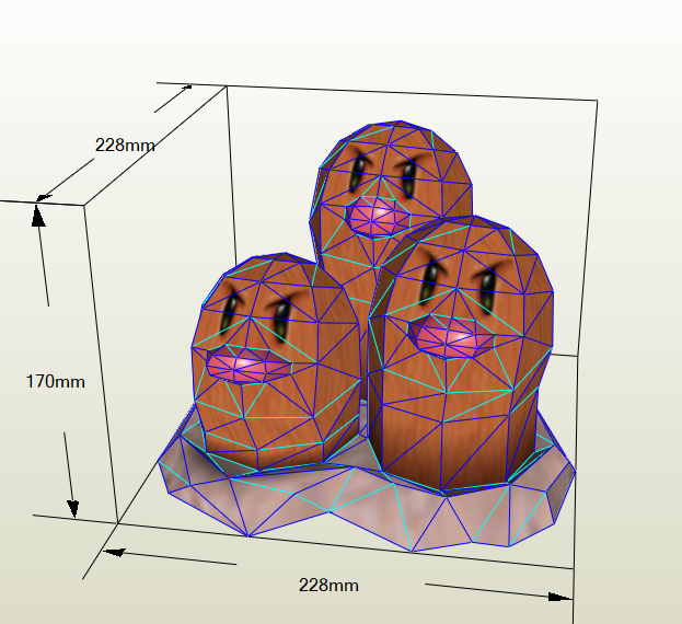 Papercraft de dugtrio