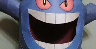 Papercraft de gengar