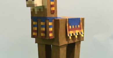 Papercraft de llama