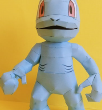 Papercraft de machop