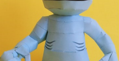 Papercraft de machop