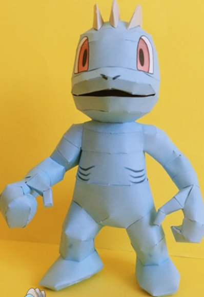 Papercraft de machop