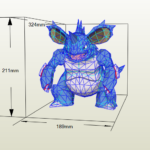 Papercraft de nidoking