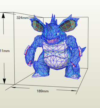 Papercraft de nidoking