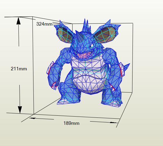 Papercraft de nidoking