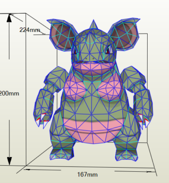 Papercraft de nidoqueen