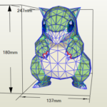 Papercraft de sandshrew