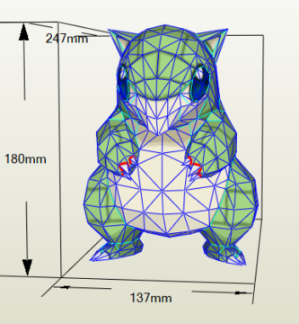 Papercraft de sandshrew