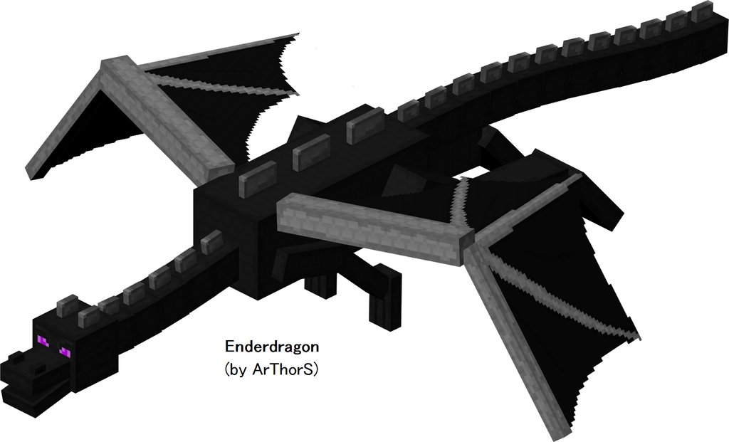 Papercraft del ender dragon