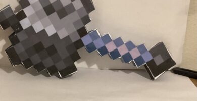 Papercraft del mazo minecraft